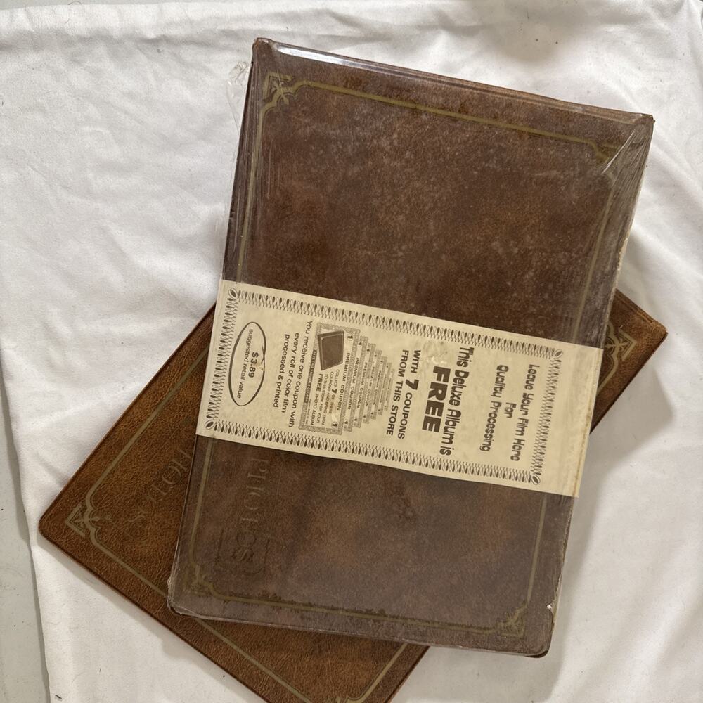 Lot Of 2 Vintage 20th Century Photo Album 13” x 9” x 1-1/2” - deluxe promotion